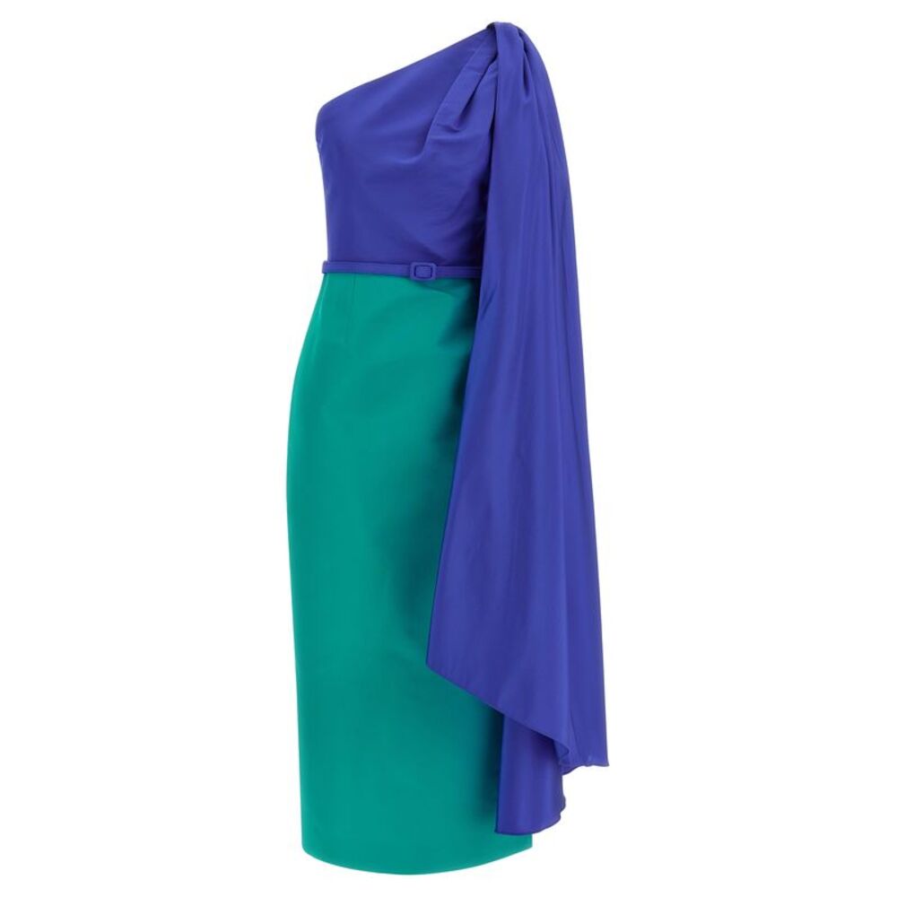 Carolina Herrera Multicolor Silk Midi Women's Dress